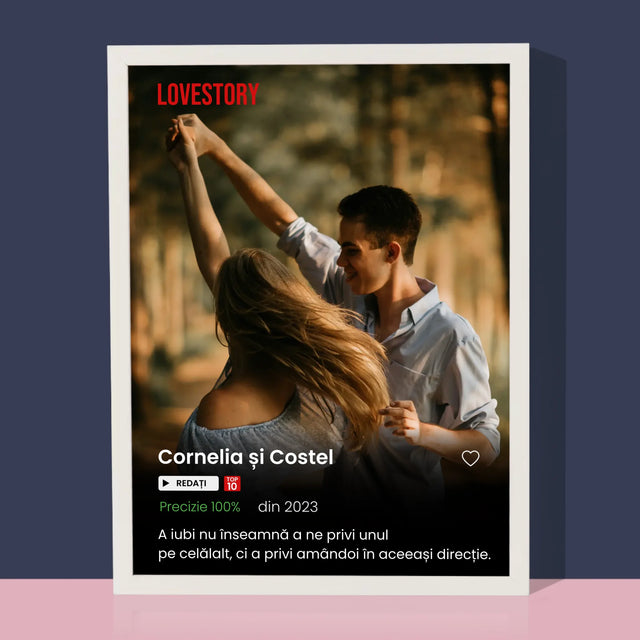 Fotografie Si Semnătură: Poster Netflix - Imprimare Cu Ramă 30X40 (Verticală)