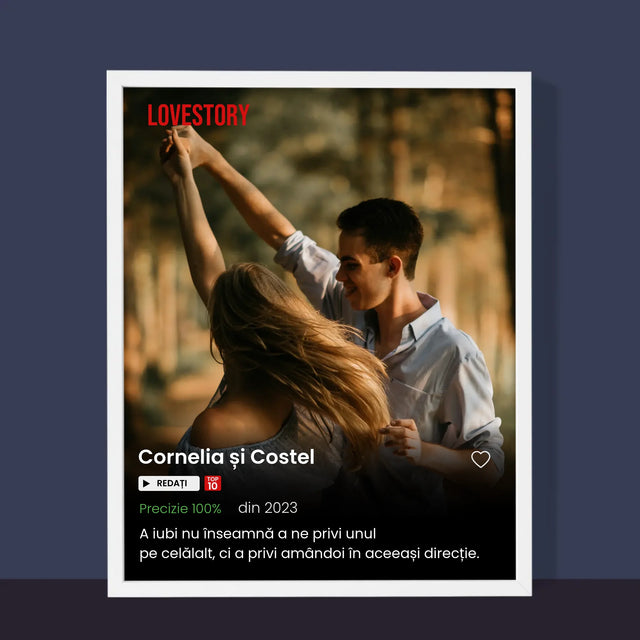 Fotografie Si Semnătură: Poster Netflix - Imprimare Cu Ramă 30X40 (Verticală)