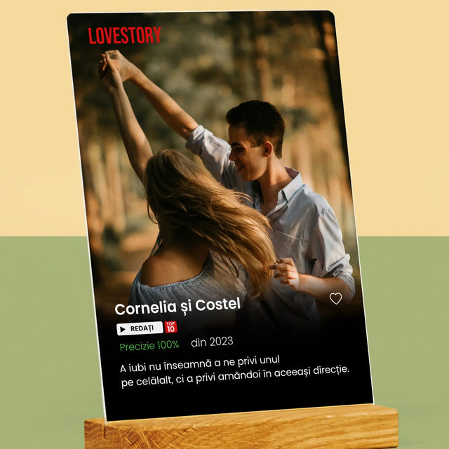 Fotografie Si Semnătură: Poster Netflix - Imprimare Pe Sticlă Acrilică (Verticală)