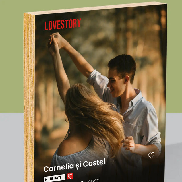 Imprimare pe lemn - verticală