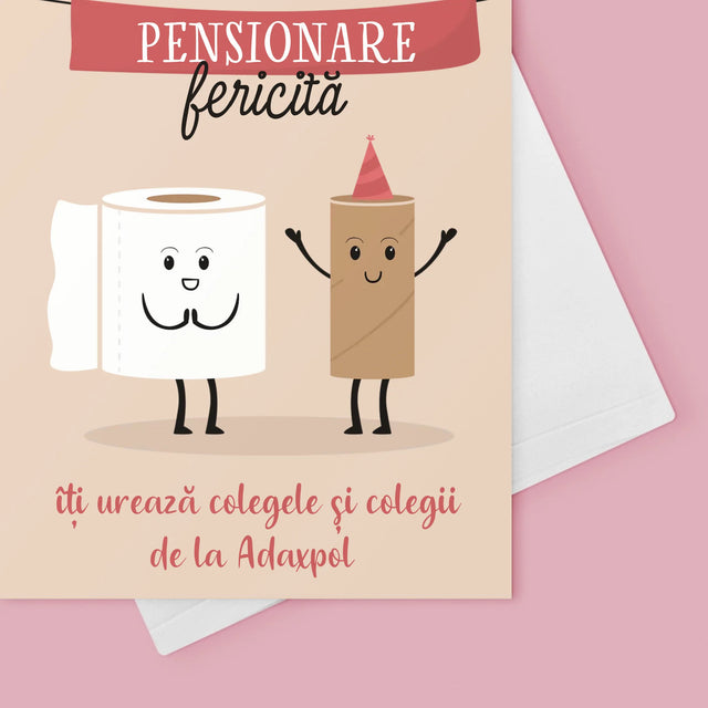 Numele Și Semnătura: Pensionare Fericită - Card Cu Felicitări