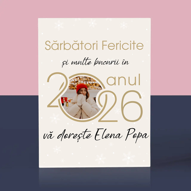 Colaj De Fotografii: An Nou Fericit - Bloc Acrilic