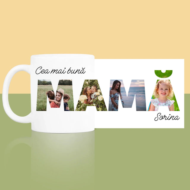 Cuvânt Din Fotografii: Mamă Din Fotografiile Tale - Cană