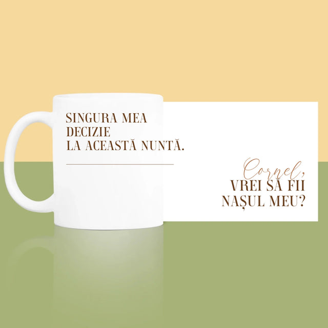 Numele Și Semnătura: Singura Mea Decizie - Cană