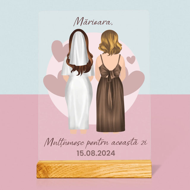 Creator De Personaj: Nașa - Imprimare Pe Sticlă Acrilică (Verticală)