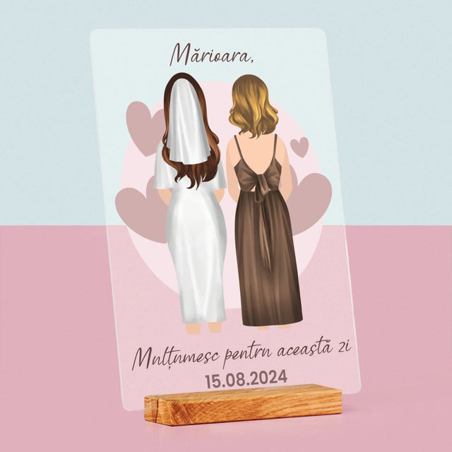 Creator De Personaj: Nașa - Imprimare Pe Sticlă Acrilică (Verticală)