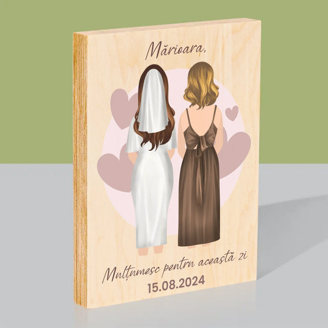 Creator De Personaj: Nașa - Imprimare Pe Lemn ( Verticală)