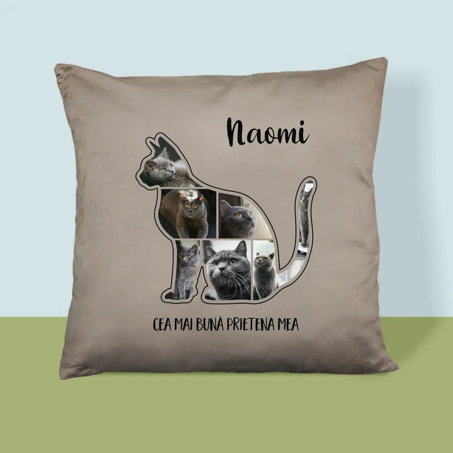 Formă Din Fotografii: Mâțul Cel Mai Bun Prieten - Pernă (Cu Fotografie)