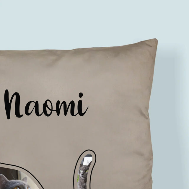 Formă Din Fotografii: Mâțul Cel Mai Bun Prieten - Pernă (Cu Fotografie)