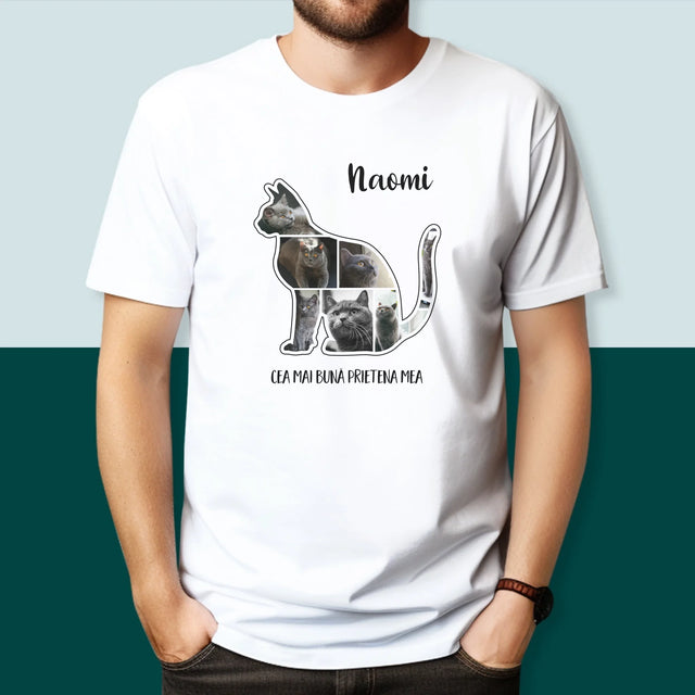 Formă Din Fotografii: Mâțul Cel Mai Bun Prieten - Tricou Pentru Bărbați