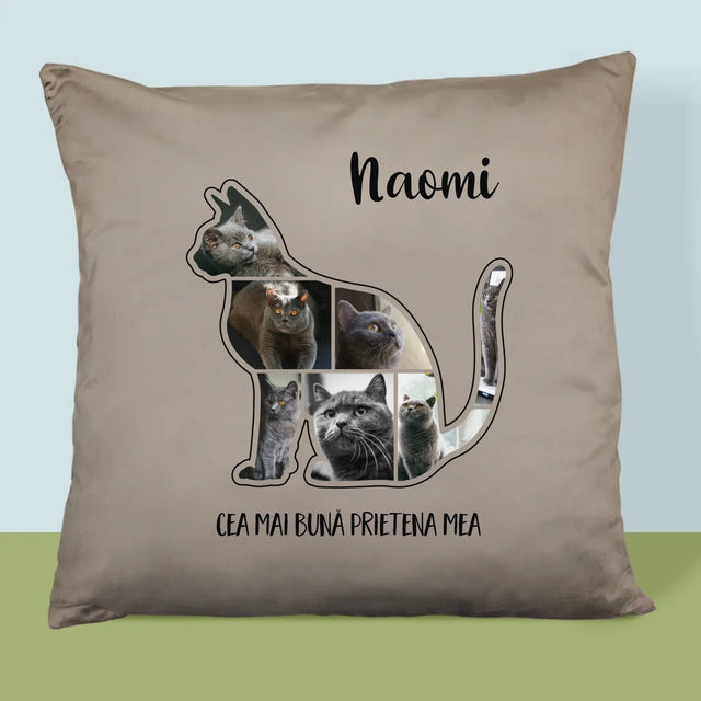 Formă Din Fotografii: Mâțul Cel Mai Bun Prieten - Pernă (Cu Fotografie)