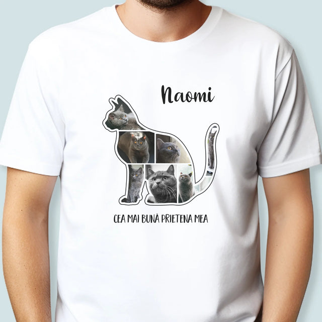 Formă Din Fotografii: Mâțul Cel Mai Bun Prieten - Tricou Pentru Bărbați