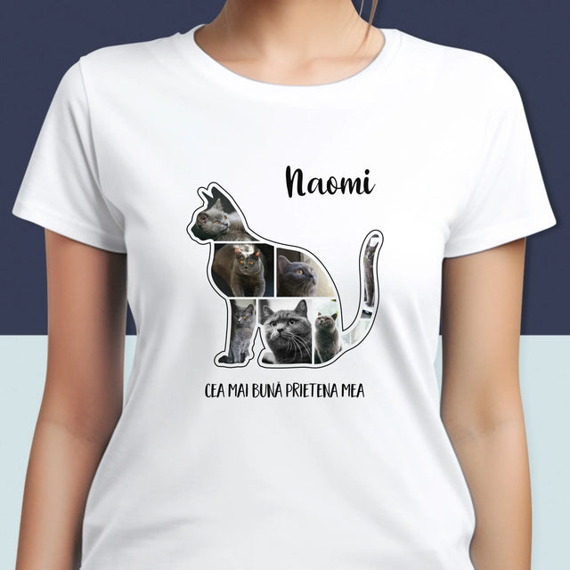 Formă Din Fotografii: Mâțul Cel Mai Bun Prieten - Tricou Pentru Femei