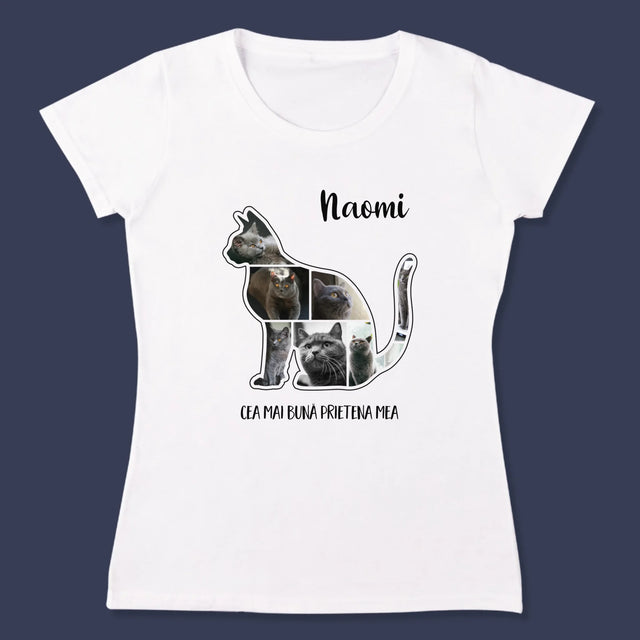 Formă Din Fotografii: Mâțul Cel Mai Bun Prieten - Tricou Pentru Femei