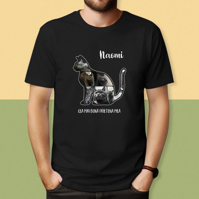 Formă Din Fotografii: Mâțul Cel Mai Bun Prieten - Tricou Pentru Bărbați