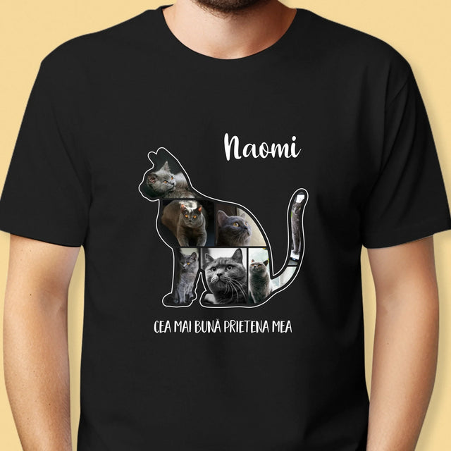 Formă Din Fotografii: Mâțul Cel Mai Bun Prieten - Tricou Pentru Bărbați