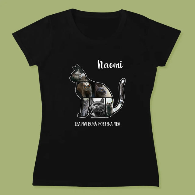 Formă Din Fotografii: Mâțul Cel Mai Bun Prieten - Tricou Pentru Femei