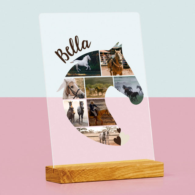 Formă Din Fotografii: Cal - Imprimare Pe Sticlă Acrilică (Verticală)