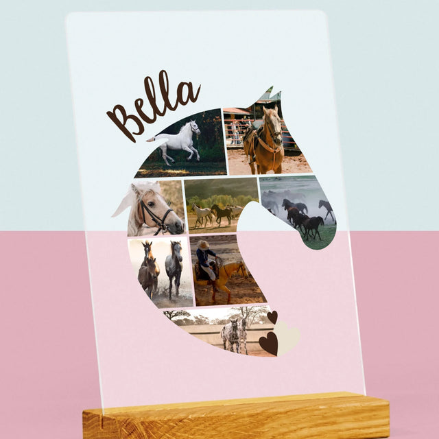 Formă Din Fotografii: Cal - Imprimare Pe Sticlă Acrilică (Verticală)