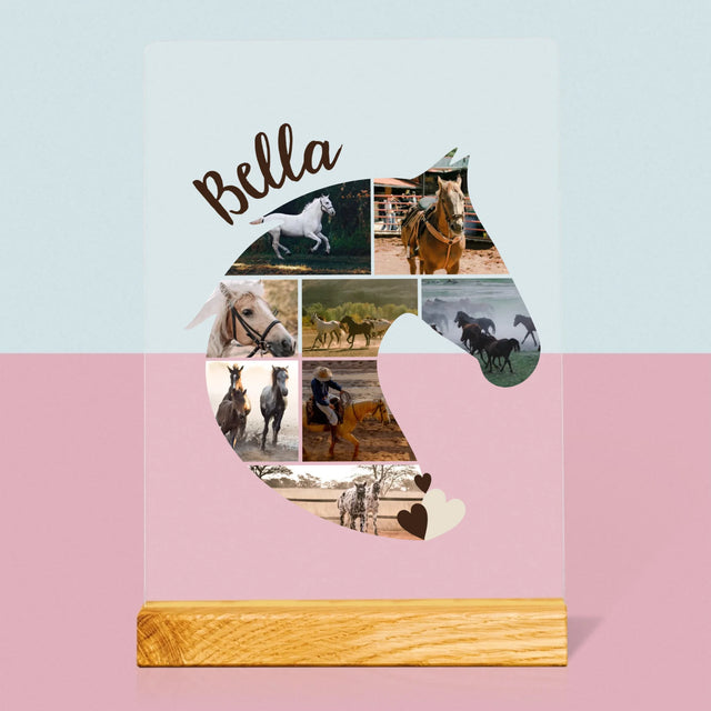 Formă Din Fotografii: Cal - Imprimare Pe Sticlă Acrilică (Verticală)