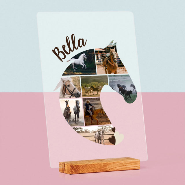 Formă Din Fotografii: Cal - Imprimare Pe Sticlă Acrilică (Verticală)