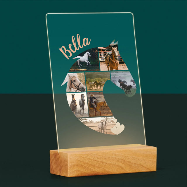 Formă Din Fotografii: Cal - Imprimare Pe Sticlă Acrilică (Verticală)