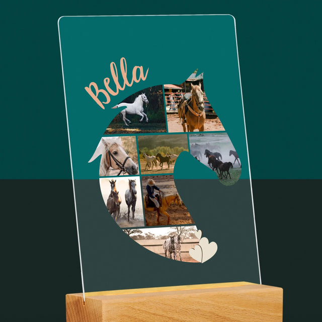 Formă Din Fotografii: Cal - Imprimare Pe Sticlă Acrilică (Verticală)