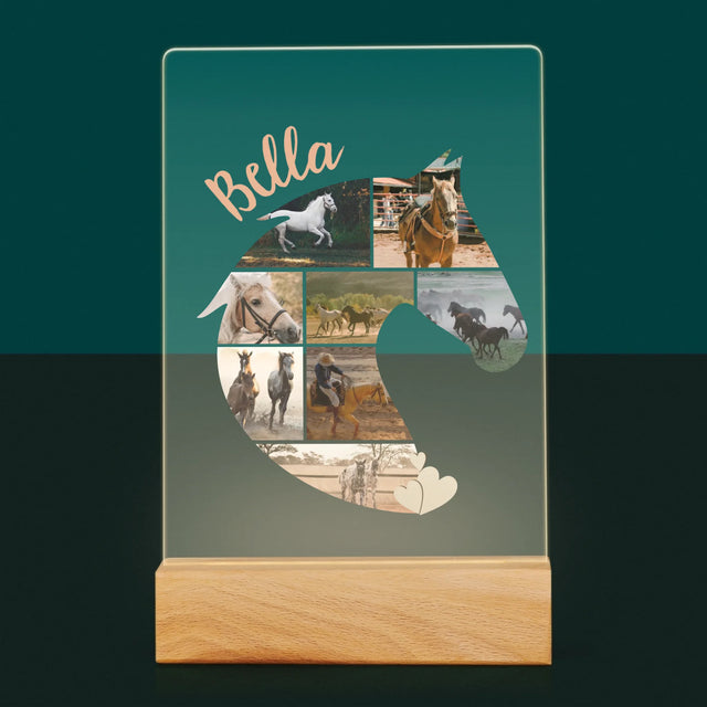 Formă Din Fotografii: Cal - Imprimare Pe Sticlă Acrilică (Verticală)