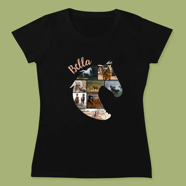 Formă Din Fotografii: Cal - Tricou Pentru Femei