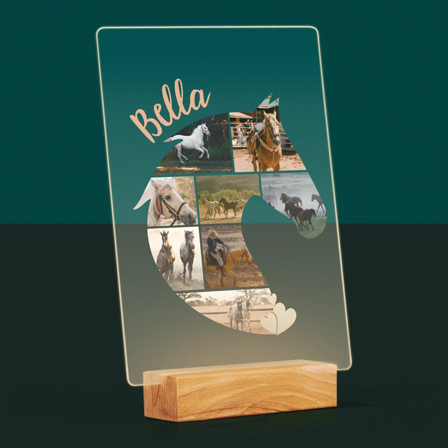 Formă Din Fotografii: Cal - Imprimare Pe Sticlă Acrilică (Verticală)