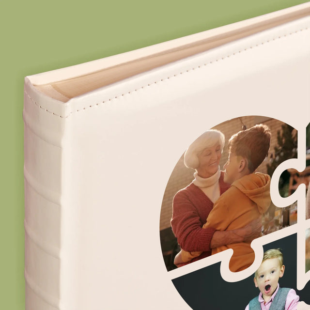 Colaj De Fotografii: Puzzle Inimă Pentru Bunică - Album Foto