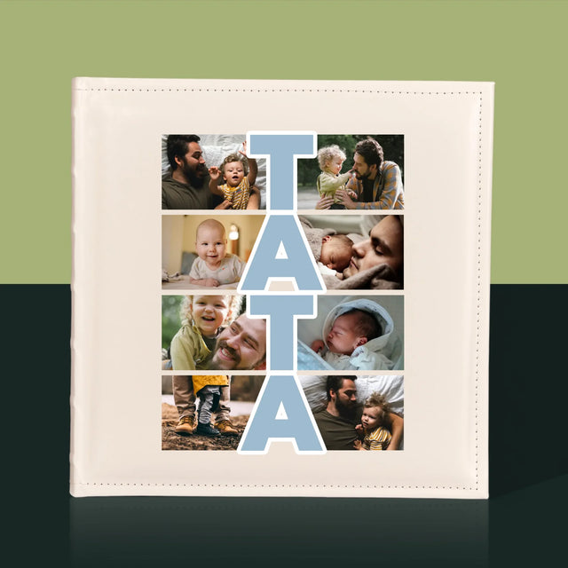 Colaj De Fotografii: Inscripție Tata - Album Foto