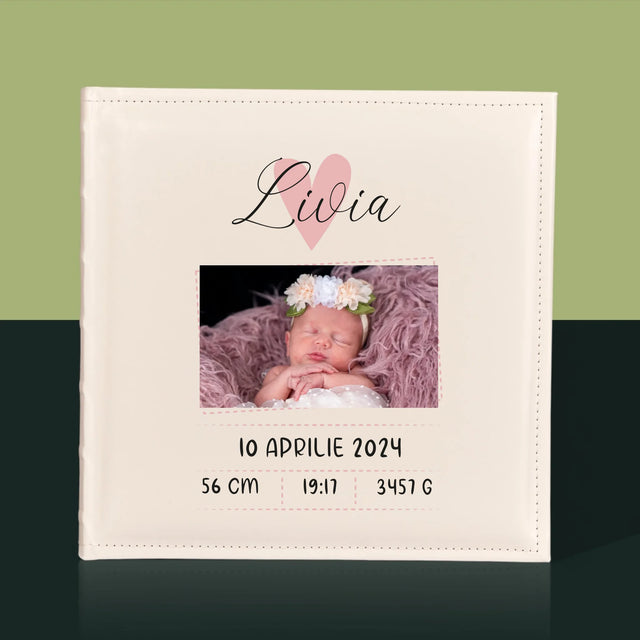 Certificat De Naștere: Certificat De Naștere Inimioară Fată - Album Foto