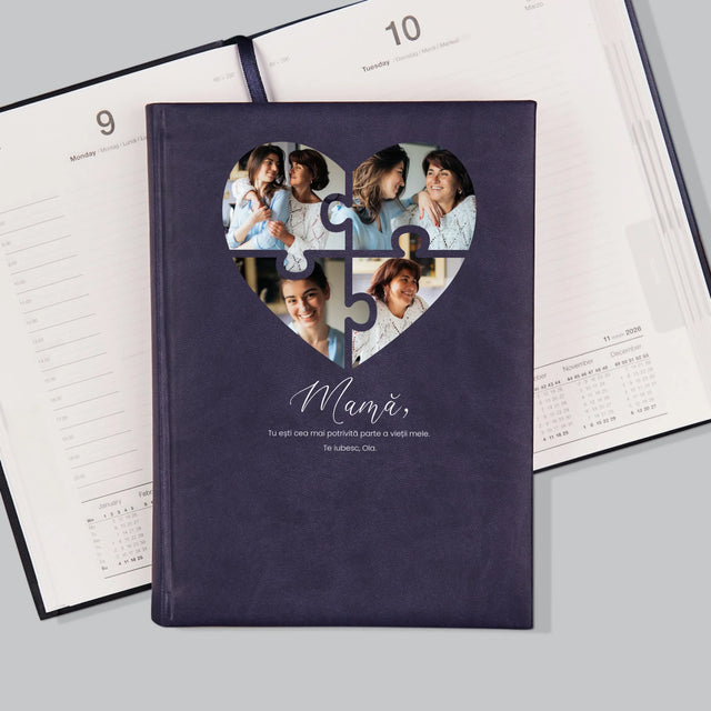 Colaj De Fotografii: Inimă Puzzle Pentru Mama - Calendar De Carte (Fotografie)