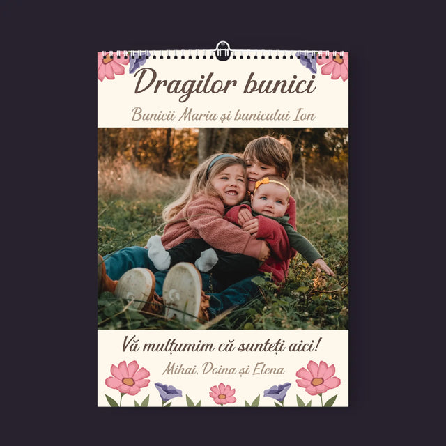 Fotografie Si Semnătură: Suvenir Pentru Bunici - Calendar De Perete