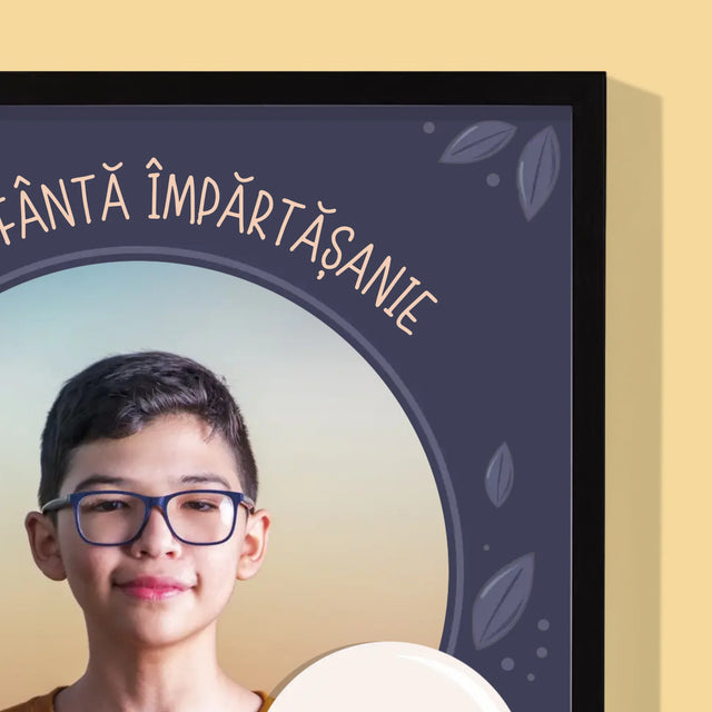 Fotografie Si Semnătură: Prima Sfântă Împărtășanie - Imprimare Cu Ramă 30X40 (Verticală)