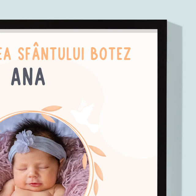 Fotografie Si Semnătură: În Amintirea Sfântului Botez - Imprimare Cu Ramă 30X40 (Verticală)