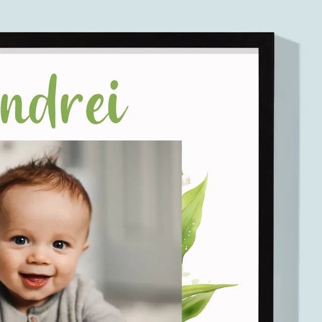 Fotografie Si Semnătură: În Amintirea Sfântului Botez Lăcrămioare - Imprimare Cu Ramă 30X40 (Verticală)