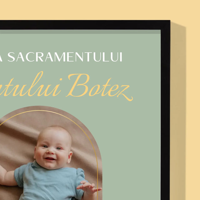 Fotografie Si Semnătură: Taina Sfântului Botez - Imprimare Cu Ramă 30X40 (Verticală)