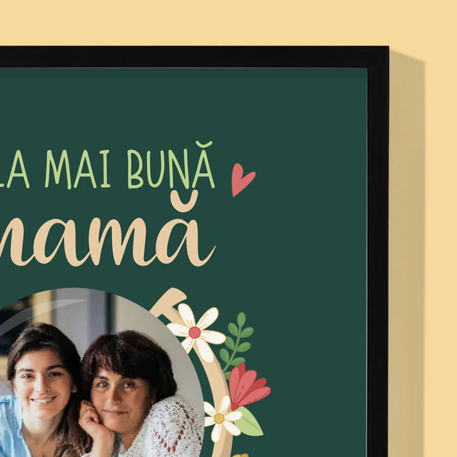 Fotografie Si Semnătură: Cea Mai Bună Mamă Lumea - Imprimare Cu Ramă 30X40 (Verticală)