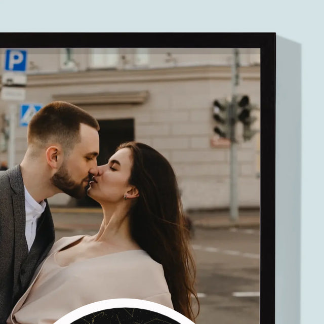 Harta Stelelor: Stelele Strălucesc Pentru Noi - Imprimare Cu Ramă 30X40 (Verticală)