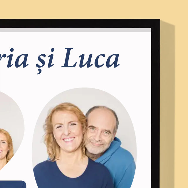 Cuvânt Din Fotografii: 20 De Ani Împreună - Imprimare Cu Ramă 30X40 (Verticală)