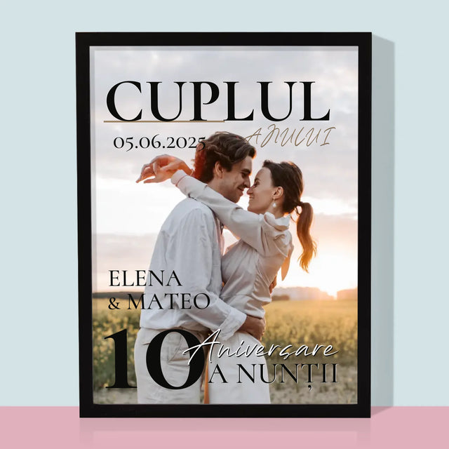 Copertă Derevistă: Cuplul Anului - Imprimare Cu Ramă 30X40 (Verticală)