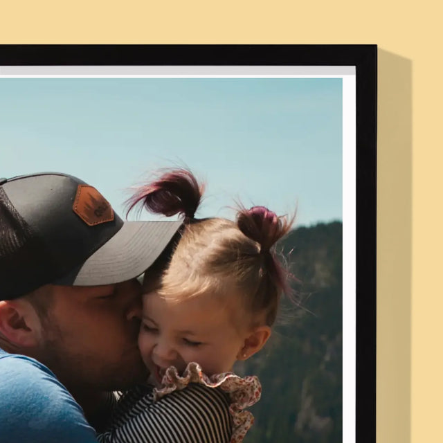 Fotografie Si Semnătură: Definiția Tată - Imprimare Cu Ramă 30X40 (Verticală)