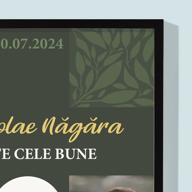 Colaj De Fotografii: Toate Cele Mai Bune Urări - Imprimare Cu Ramă 30X40 (Verticală)