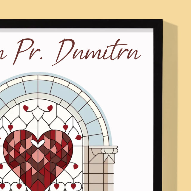 Numele Și Semnătura: Mulțumiri Pentru Rugăciuni - Imprimare Cu Ramă 30X40 (Verticală)