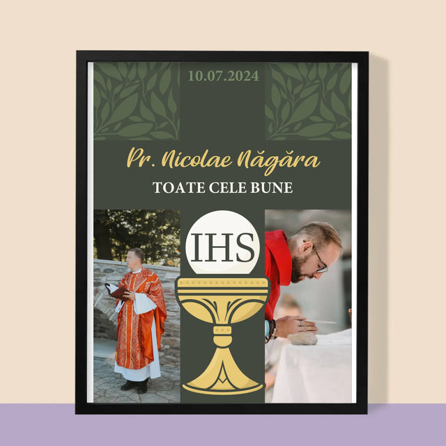 Colaj De Fotografii: Toate Cele Mai Bune Urări - Imprimare Cu Ramă 30X40 (Verticală)