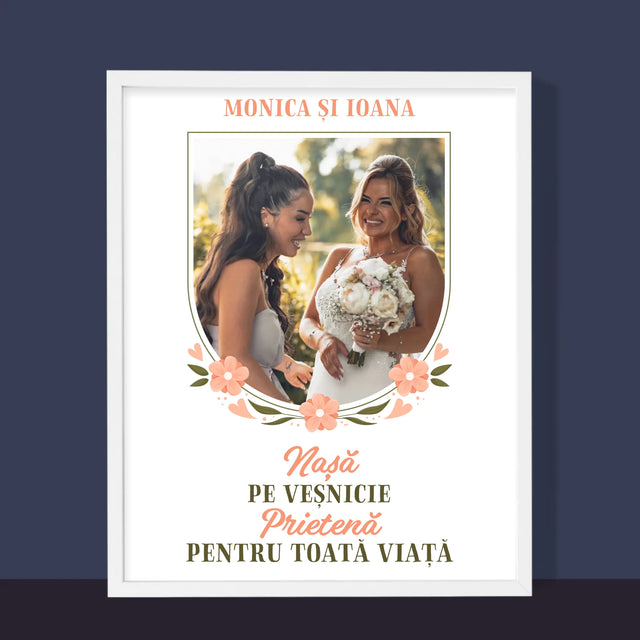 Fotografie Si Semnătură: Nașă Pe Veșnicie - Imprimare Cu Ramă 30X40 (Verticală)