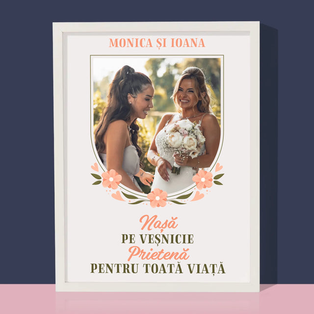 Fotografie Si Semnătură: Nașă Pe Veșnicie - Imprimare Cu Ramă 30X40 (Verticală)