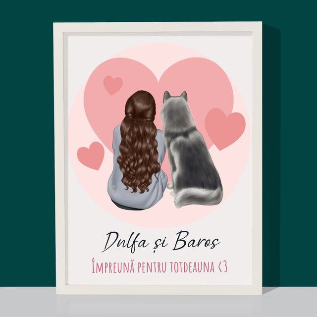 Creator De Personaj: Prietenul Canin - Imprimare Cu Ramă 30X40 (Verticală)